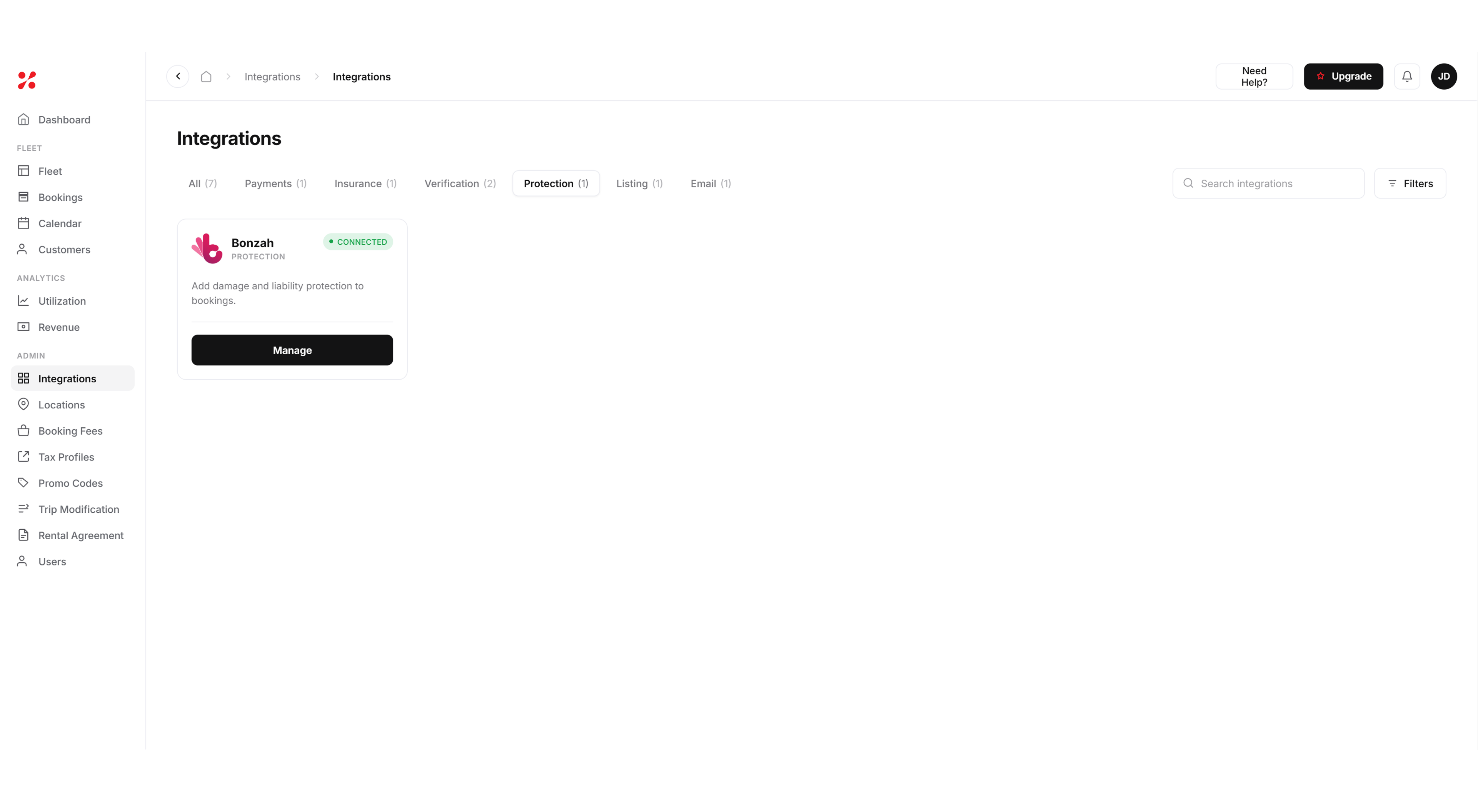 Insurance and fleet protection workflow in FleetHQ