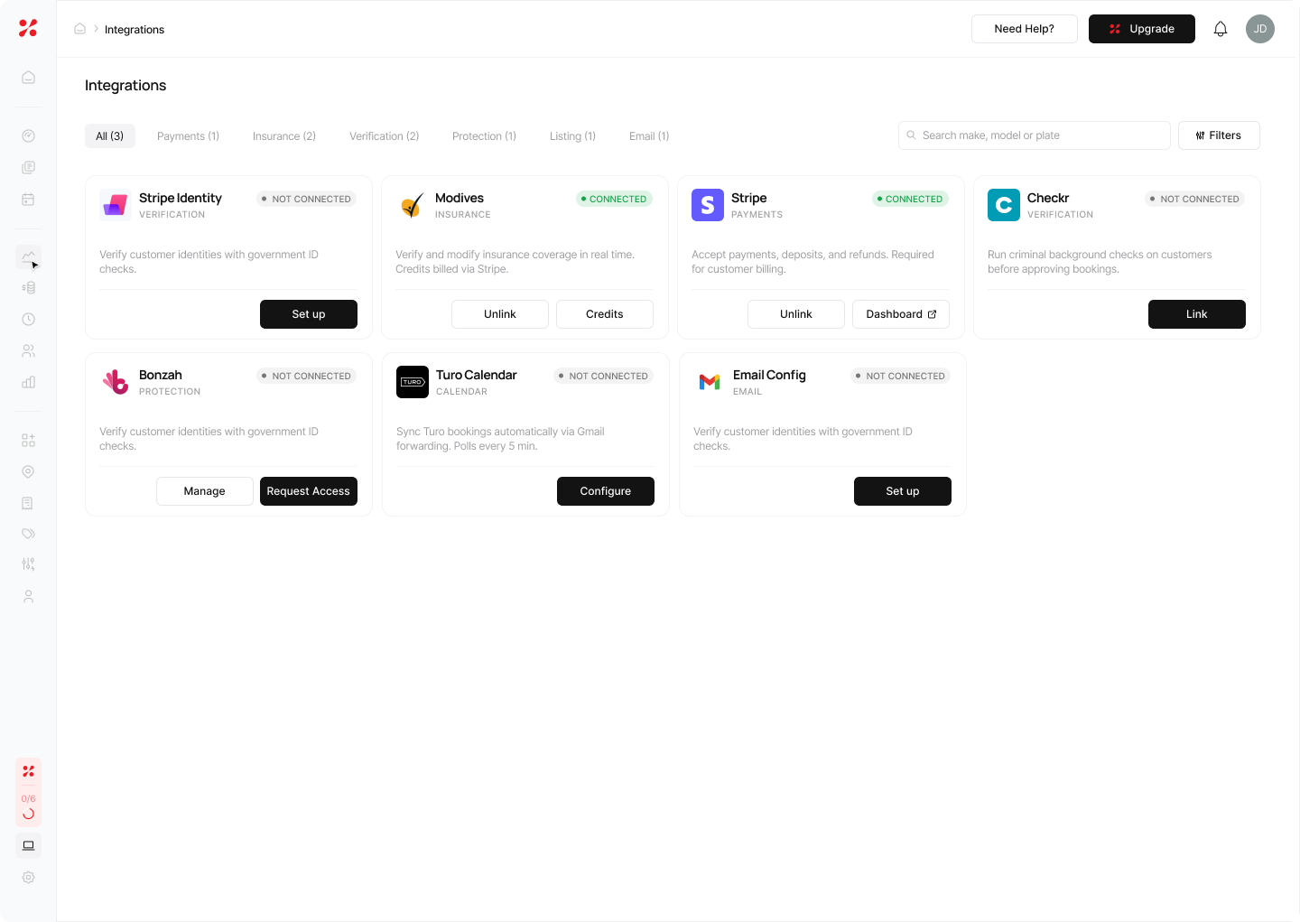 Secure payments gateway dashboard